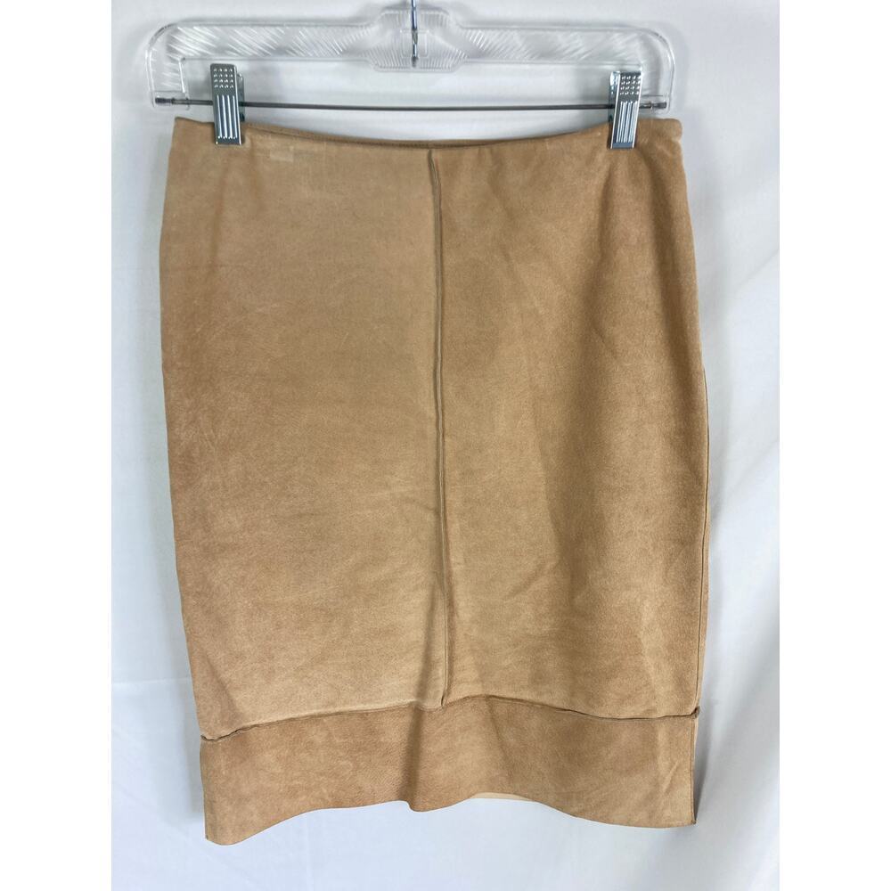 Andrew Marc Suede Leather Skirt Size 2